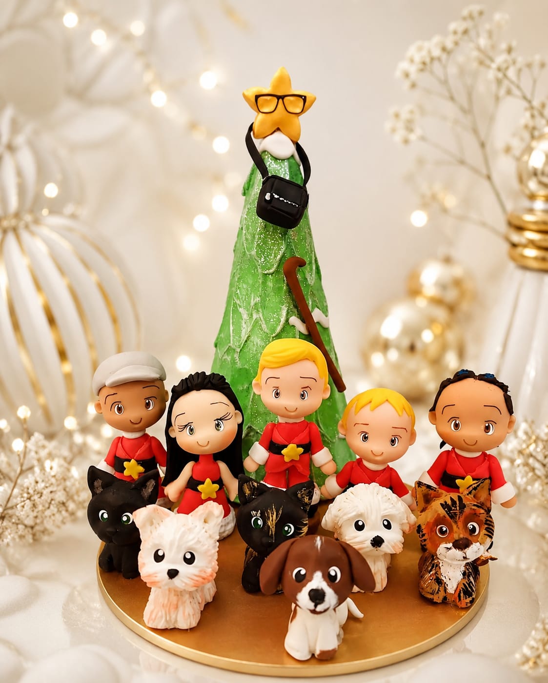 Topo Natal Biscuit — Modelo 1