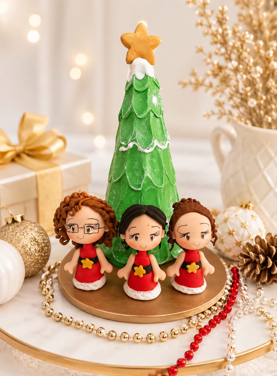 Topo Natal Biscuit — Modelo 2